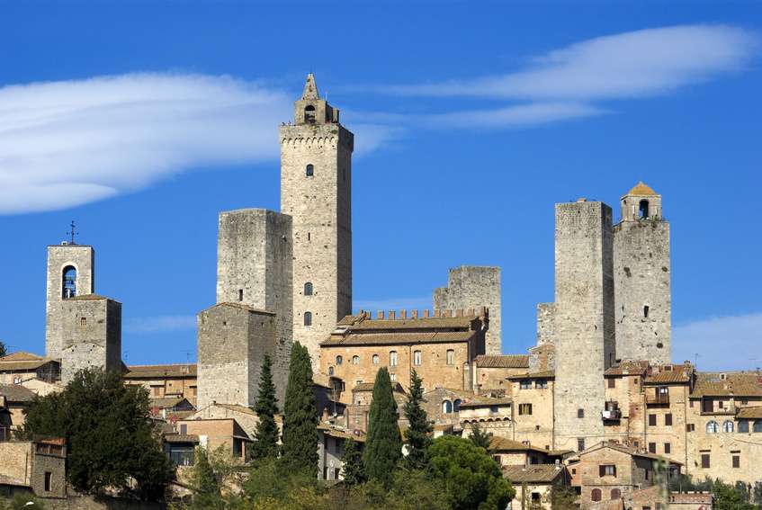 Visit to Volterra and San Gimignano